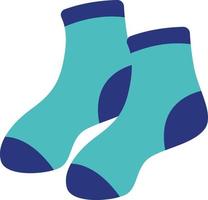 blauw sokken, illustratie, vector Aan wit achtergrond