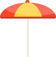 strand paraplu, illustratie, vector Aan een wit achtergrond.