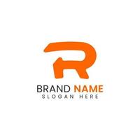 eerste brief r logo ontwerp vector sjabloon