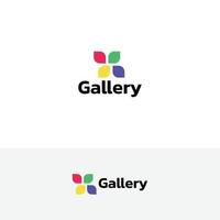 galerij logo ontwerp vector