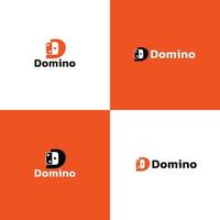 d brief logo - domino logo ontwerp vector