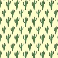 cactus planten gekleurde patroon vector