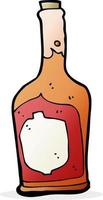 tekenfilm fles van rum vector