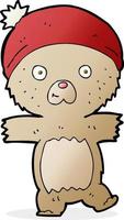 tekenfilm grappig teddy beer vector