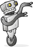 cartoon grappige robot vector