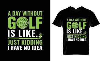 golf t-shirt ontwerp, golf t-shirt leuze en kleding ontwerp, golf typografie, golf vector, golf illustratie vector