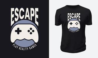 gaming t-shirt ontwerp vector