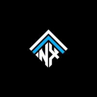 nx letter logo creatief ontwerp met vectorafbeelding, nx eenvoudig en modern logo. vector