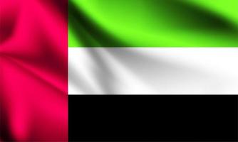 vlag van de verenigde arabische emiraten vector