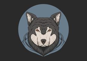 wolf hoodie cirkel ontwerp