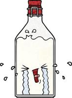 tekenfilm oud fles vector
