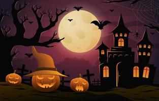 halloween achtergrond concept vector