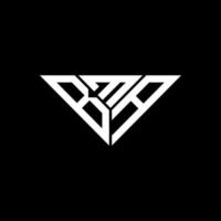 bma brief logo creatief ontwerp met vector grafisch, bma gemakkelijk en modern logo in driehoek vorm geven aan.
