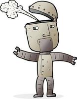 cartoon grappige robot vector