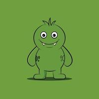 groen monster illustratie vector