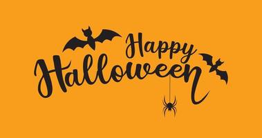 mooi tekst gelukkig halloween. hand- belettering gelukkig halloween. vector