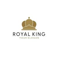 kroon logo Koninklijk koning koningin abstract logo ontwerp vector sjabloon. meetkundig symbool logotype concept icoon.