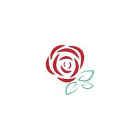 rood rozen icoon ontwerp illustratie vector