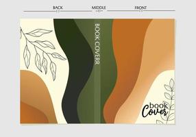 reeks van abstract biologisch gebogen Golf vorm Aan aarde toon achtergrond voor boek omslag, jaar- rapport, brochure, folder, poster, brochure, grafisch ontwerp lay-out sjabloon, a4 grootte vector