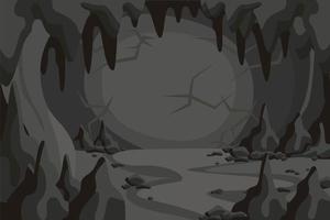 cartoon horror grot tunnel landschap vector
