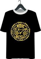 fiets t-shirt ontwerp vector