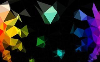 licht veelkleurig, regenboog vector glanzend driehoekig patroon.