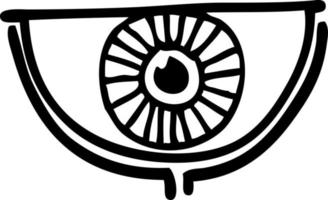 cartoon oog symbool vector