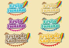 Festa Junina Titels vector