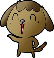 tekenfilm tekening karakter hond vector