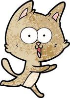 grappige cartoon kat vector