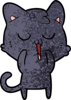 schattige cartoon kat vector