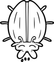 leuke tekenfilmbug vector