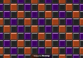 Vector Paars Oranje En Zwarte Tegels Abstracte Achtergrond - Naadloos Patroon