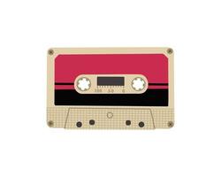 audio cassette met magnetisch plakband. illustratie voor afdrukken, achtergronden, covers en verpakking. beeld kan worden gebruikt voor groet kaarten, affiches, sticker en textiel. geïsoleerd Aan wit achtergrond vector