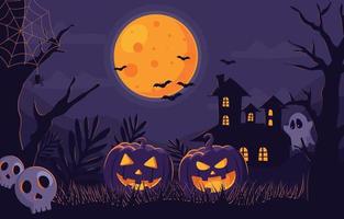 halloween achtergrond concept vector