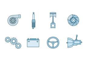 Gratis Automotive Parts Vector