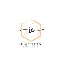 ic handschrift logo vector van eerste handtekening, bruiloft, mode, juwelen, boetiek, bloemen en botanisch met creatief sjabloon voor ieder bedrijf of bedrijf.