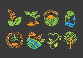 Agro en Farm Logo Vectoren