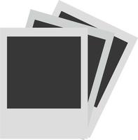 polaroid foto icoon, retro illustratie vector