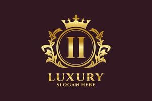 eerste ii brief Koninklijk luxe logo sjabloon in vector kunst voor luxueus branding projecten en andere vector illustratie.