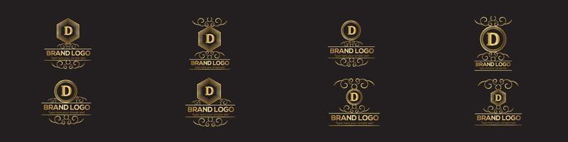 reeks van eerste brief luxe logo sjabloon in vector kunst voor restaurant, hotel, heraldisch, sieraden, mode, en andere vector illustratie.