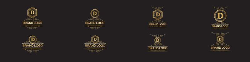 reeks van eerste brief luxe logo sjabloon in vector kunst voor restaurant, hotel, heraldisch, sieraden, mode, en andere vector illustratie.