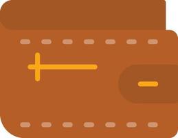 portemonnee plat pictogram vector