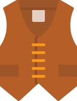 vest plat pictogram vector