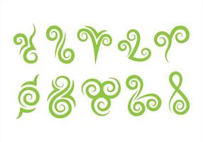 Koru Pictogrammen vector