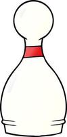 tekenfilm bowling pin vector