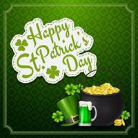 gelukkig st. patrick's day achtergrond vector