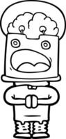 vector tekenfilm robot
