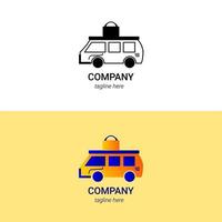 bus reizen logo vector