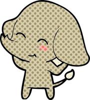 schattige cartoon olifant vector